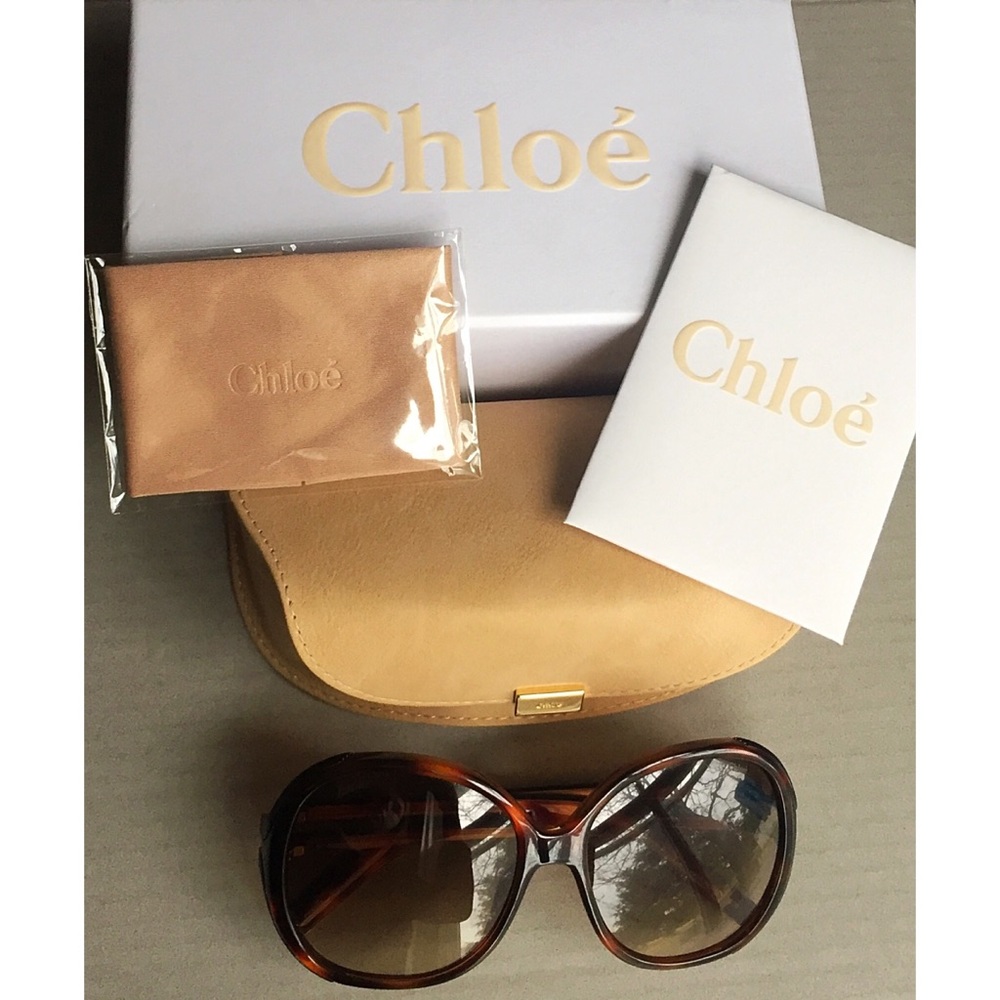✨CHLOÉ Oversized Havana Sunglasses✨EUC
